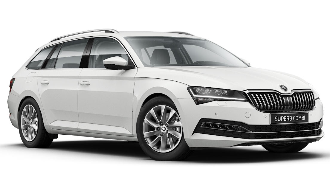 ŠKODA Superb Combi bílá Candy na operativní leasing
