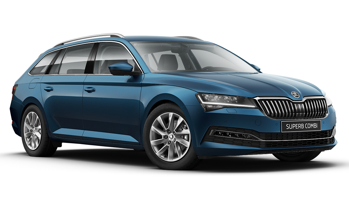 ŠKODA Superb Combi modrá Lava na operativní leasing
