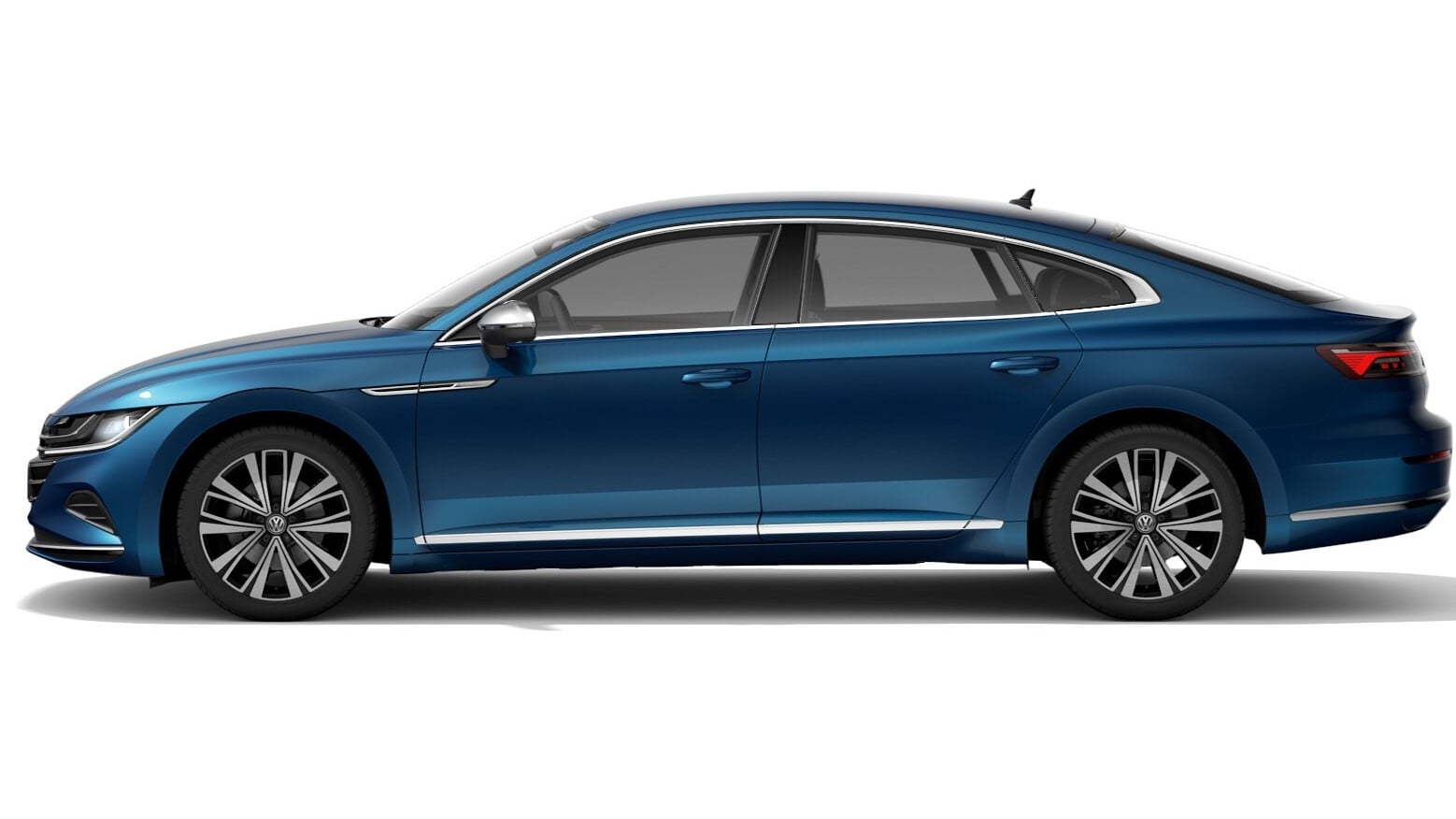 Volkswagen Arteon modrá Kingfisher z boku na operativní leasing