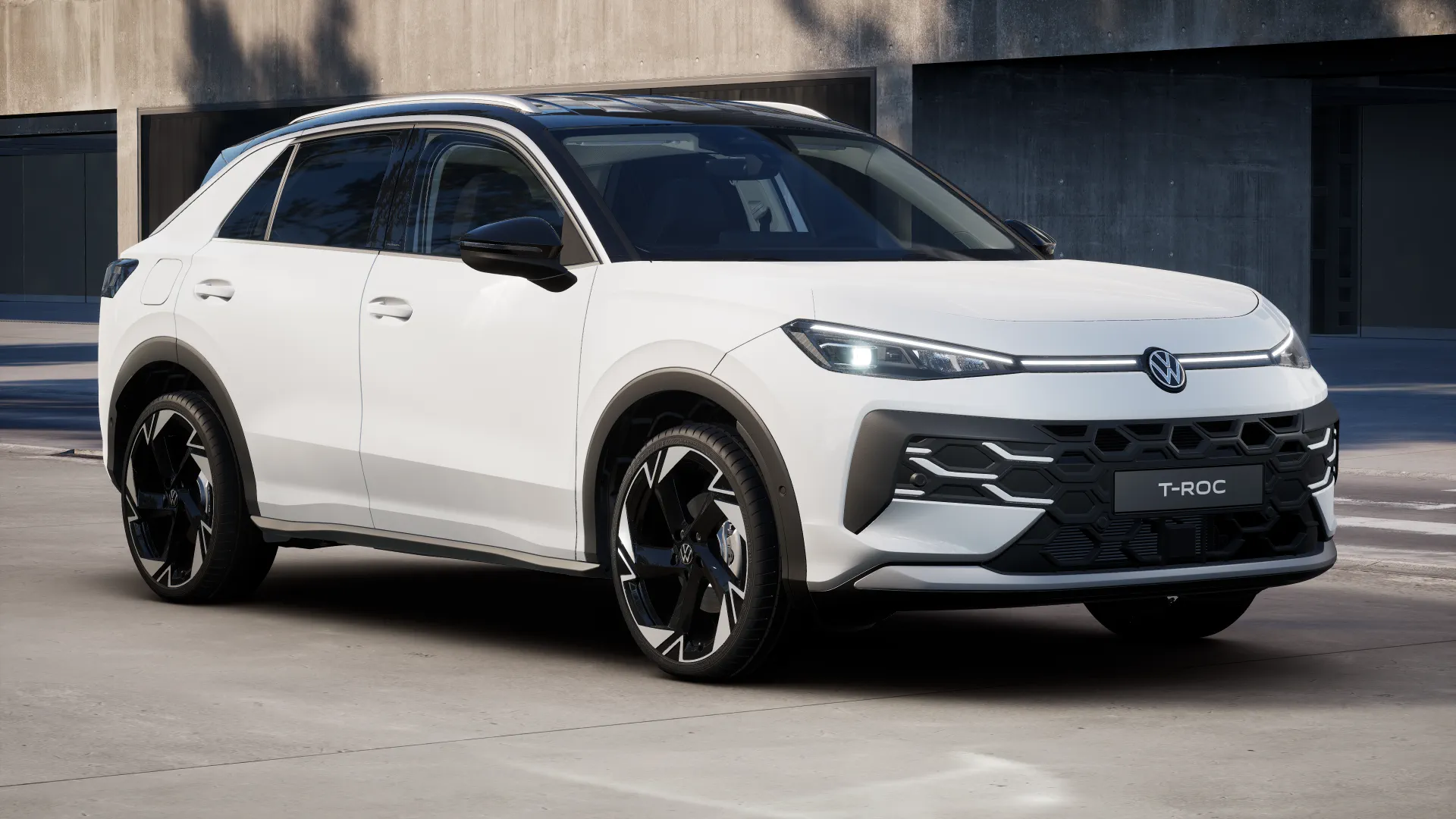 T-Roc bílá Pure černá