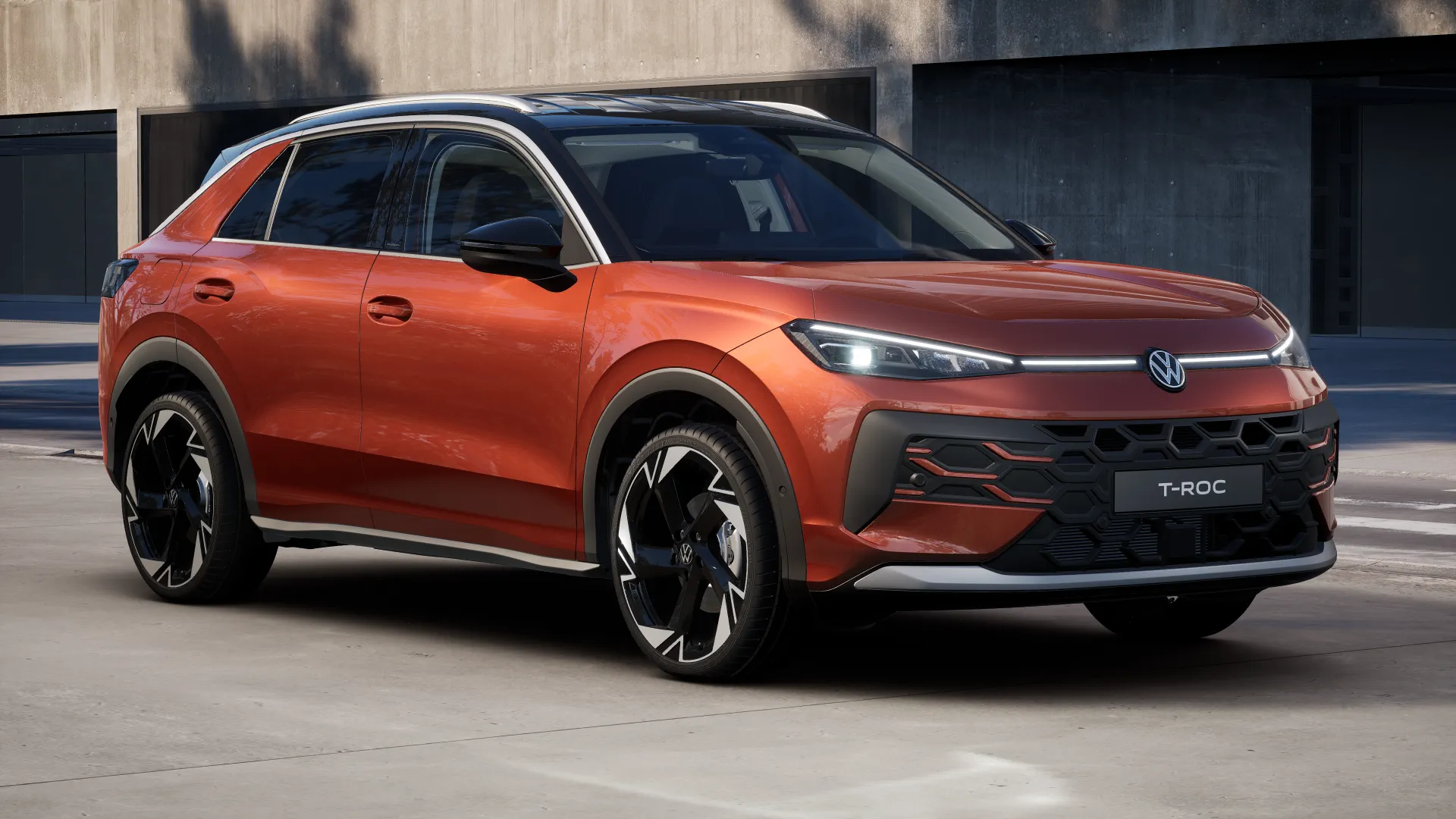 T-Roc červená Flame černá