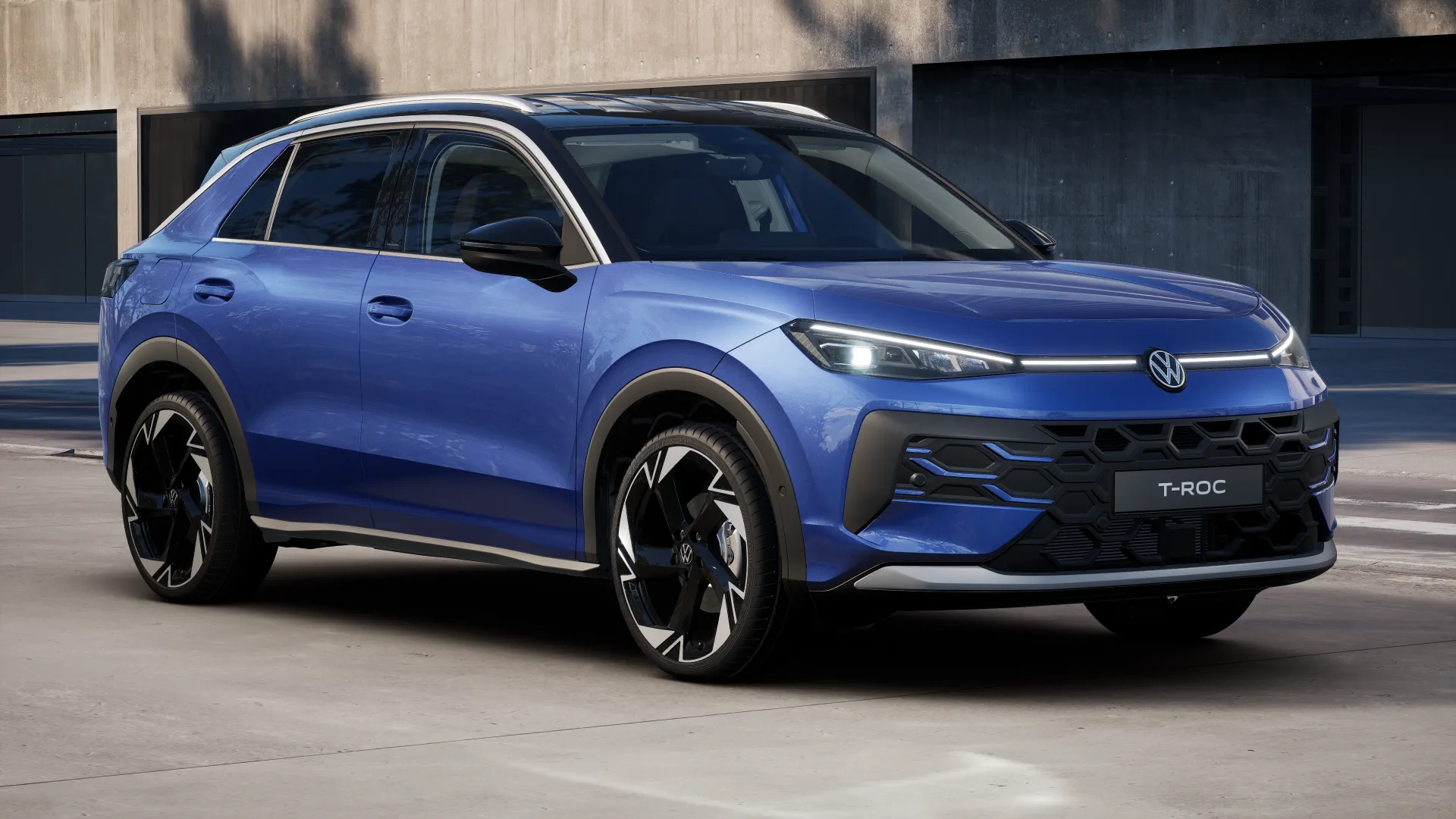 T-Roc modrá Celestial černá