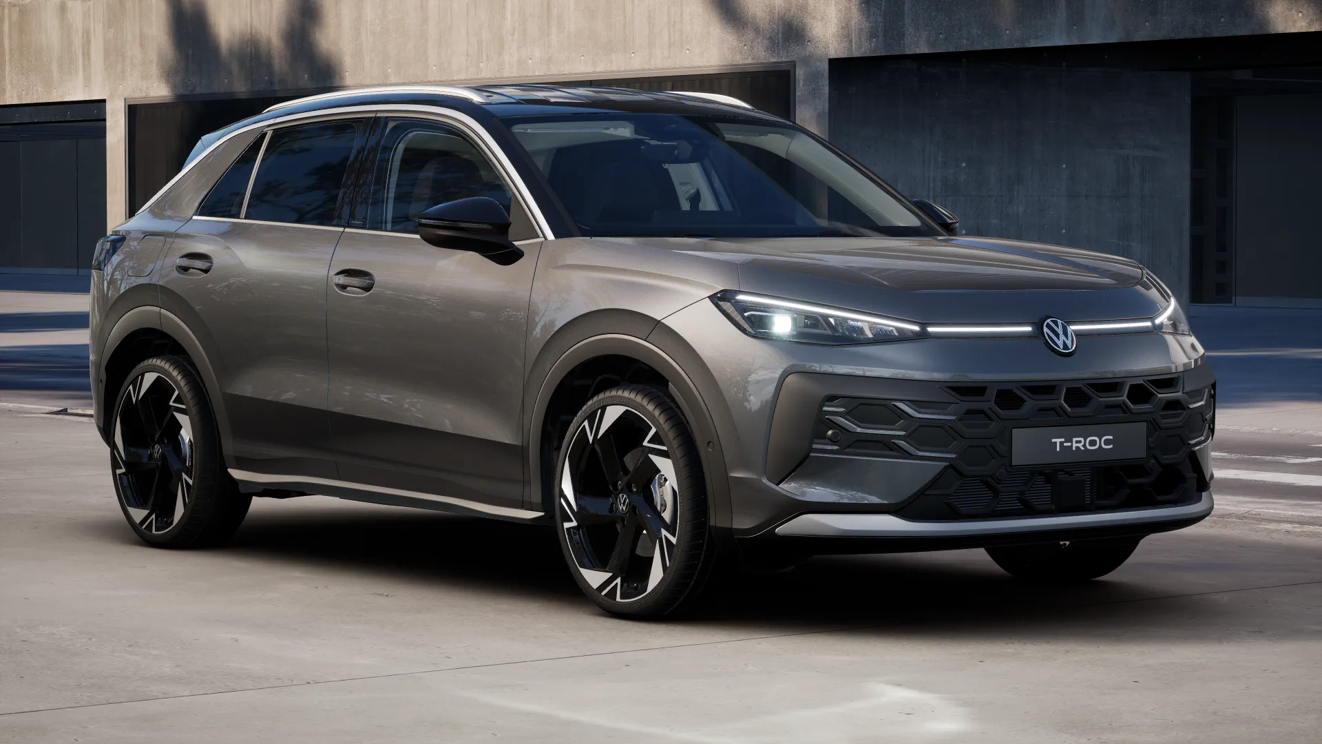 T-Roc šedá Wolf černá