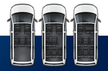 Nový Transporter Kombi - rozložení sedadel