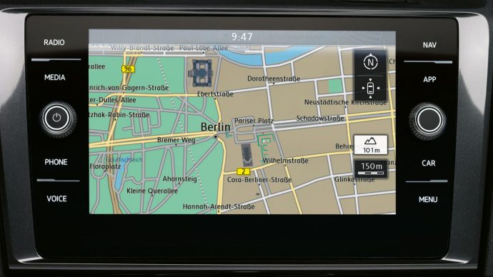 Volkswagen e-Golf navigace