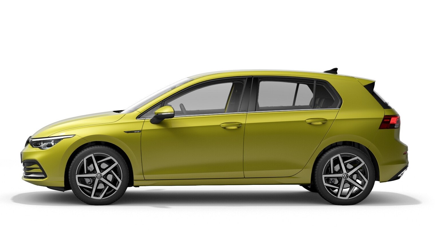 Volkswagen Golf žlutá Lime z boku