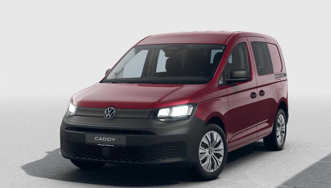 Caddy Flexicab červená Fortana metalíza