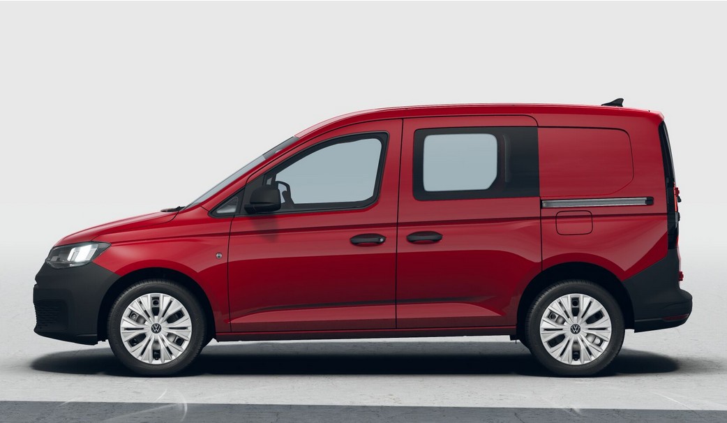 Caddy Flexicab červená Kirsch bok
